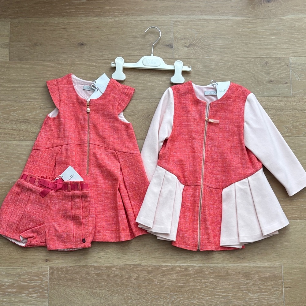 Baby Dior Classic Tweed dress set